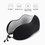 1PC U Shaped Memory Foam Neck Pillows Soft Slow Rebound Space Travel Pillow Solid Neck Cervical Healthcare Bedding Drop Shipping