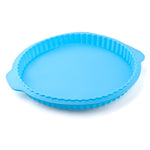 10 Inch Pizza Round Wave Edge Silicone Baking Pans Handmade Cookie Bread Loaf Pizza Pie Toast Tray Thin Cake Mold Kitchen Tools