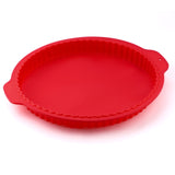 10 Inch Pizza Round Wave Edge Silicone Baking Pans Handmade Cookie Bread Loaf Pizza Pie Toast Tray Thin Cake Mold Kitchen Tools