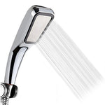 300 Tiny Holes Pressure Water Booster Saving Square Shower Head Handheld ABS Bathing Sprayer SPA Bathroom Hand Shower filter New