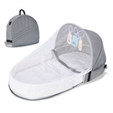 Portable Travel Baby Nest Multi-function Baby Bed Crib with Mosquito Net Foldable Babynest Bassinet Infant Sleep Children's Bed