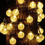 10/20/50 LEDS Crystal ball 5M/10M Solar Lamp Power LED String Fairy Lights Solar Garlands Garden Christmas Decor For Outdoor