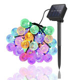 10/20/50 LEDS Crystal ball 5M/10M Solar Lamp Power LED String Fairy Lights Solar Garlands Garden Christmas Decor For Outdoor