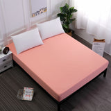 Super Soft Solid Fitted Sheet Mattress Cover with all-around Elastic Rubber Band Bed Sheet Home Hotel Bedding Sheets