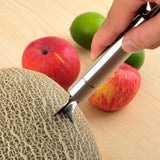 Portable Double-end Ice Cream Scoop Fruit Digging Spoons 1Pc Fruit Carving Knife Kitchen Supplies Carving Tools Stainless Steel