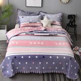 Winter Warm AB Surface Ruffles Quilted Bedspread Bed Cover Sheet Coverlet Home Textile Bedding not include Pillowcase 200x230cm