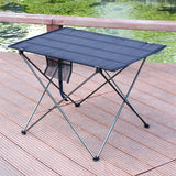 Outdoor Foldable Table Portable Camping Furniture Computer Picnic Tables Ultra Light Anti Slip Folding Desk Aluminium Alloy