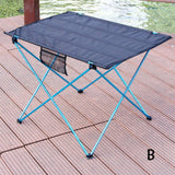 Outdoor Foldable Table Portable Camping Furniture Computer Picnic Tables Ultra Light Anti Slip Folding Desk Aluminium Alloy