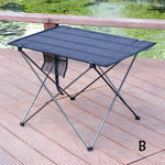 Outdoor Foldable Table Portable Camping Furniture Computer Picnic Tables Ultra Light Anti Slip Folding Desk Aluminium Alloy