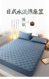 Cotton Thicken Quilted Mattress Cover King Quilted Bed Sheet Anti-Bacteria Mattress Topper Air-Permeable Customizable