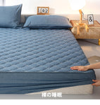 Cotton Thicken Quilted Mattress Cover King Quilted Bed Sheet Anti-Bacteria Mattress Topper Air-Permeable Customizable