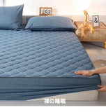 Cotton Thicken Quilted Mattress Cover King Quilted Bed Sheet Anti-Bacteria Mattress Topper Air-Permeable Customizable