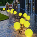 Lawn Lamp Floor LED Light Bulb Remote Control Luminous Ball Waterproof 16 Colorful Outdoor Landscape Garden Light Home Decor