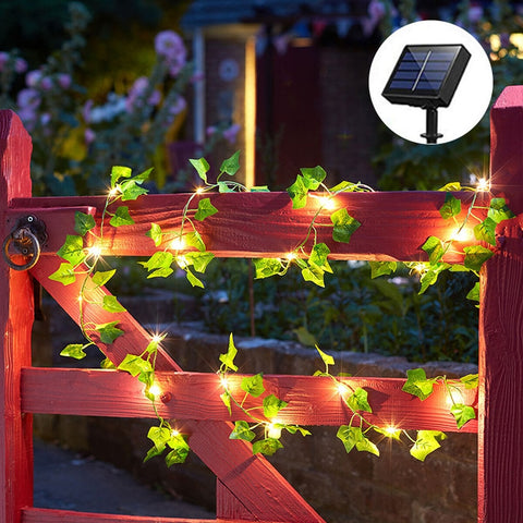 Solar Lights Maple Leaf Fairy Lights 10m 100LED /5M 50 LED Waterproof Outdoor Garland Solar Lamp Christmas for Garden Decoration