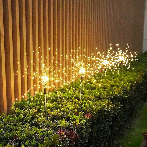 Waterproof Fairy Garland 90/150 LED Light  LED Outdoor Solar Fireworks Lights String Garden Lawn Street decoration lighting lamp