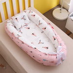 Removable Sleeping Nest for Baby Bed Crib with Pillow Travel Playpen Cot Infant Toddler Infant Cradle Mattress