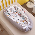 Removable Sleeping Nest for Baby Bed Crib with Pillow Travel Playpen Cot Infant Toddler Infant Cradle Mattress