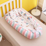 Removable Sleeping Nest for Baby Bed Crib with Pillow Travel Playpen Cot Infant Toddler Infant Cradle Mattress