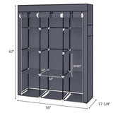 Folding Non-woven Cloth Wardrobe Storage Cabinet Portable Fabric Closet Bedroom Waterproof Reinforcement Dustproof Furniture