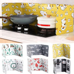 Foldable Aluminum Kitchen Gas Stove Baffle Plate Kitchen Frying Pan Oil Splash Protection Screen Kichen Accessories Gadgets