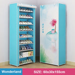 Multilayer Shoe Rack Organizer Minimalist Modern Shoe Shelves Dustproof Nonwoven Shoerack Home Furniture Space-saving Cabinets