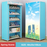 Multilayer Shoe Rack Organizer Minimalist Modern Shoe Shelves Dustproof Nonwoven Shoerack Home Furniture Space-saving Cabinets