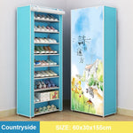 Multilayer Shoe Rack Organizer Minimalist Modern Shoe Shelves Dustproof Nonwoven Shoerack Home Furniture Space-saving Cabinets