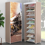 Multilayer Shoe Rack Organizer Minimalist Modern Shoe Shelves Dustproof Nonwoven Shoerack Home Furniture Space-saving Cabinets