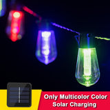 LED Solar String Lights Christmas Decoration Light Bulb IP65 Waterproof Patio Lamp Holiday Garland For outdoor Garden Furniture