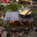 Naturehike Folding Titanium Barbecue Plate Camping Portable Firewood BBQ Plate Titanium Food Clip Ultralight Outdoor Baking Tray