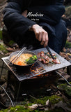 Naturehike Folding Titanium Barbecue Plate Camping Portable Firewood BBQ Plate Titanium Food Clip Ultralight Outdoor Baking Tray