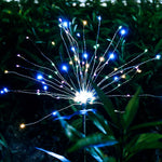 Garden Decoration Outdoor 200 LED Solar Light Outdoors Fireworks Shape  Lights dandelion lawn lamps luces solares para exterior