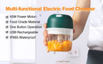 Electric Food Crusher Mini Garlic Press Garlic Crusher Vegetable Chopper For Kitchen Crushed Garlic Crushed Ginger Crushed Chili